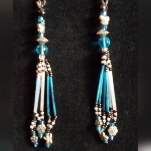 Tesl & Silver Earings